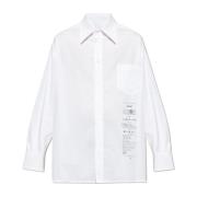 Shirt met print MM6 Maison Margiela , White , Heren