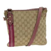 Pre-owned Canvas gucci-bags Gucci Vintage , Beige , Dames