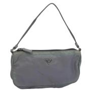 Pre-owned Nylon pouches Prada Vintage , Gray , Dames