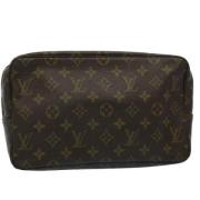 Pre-owned Canvas clutches Louis Vuitton Vintage , Brown , Dames