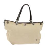 Pre-owned Canvas handbags Burberry Vintage , Beige , Dames