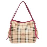 Pre-owned Leather totes Burberry Vintage , Pink , Dames