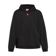 Zwarte Sweatshirt Aw24 Herenmode Diesel , Black , Heren