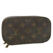 Pre-owned Canvas pouches Louis Vuitton Vintage , Brown , Dames