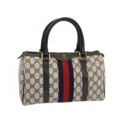 Pre-owned Canvas gucci-bags Gucci Vintage , Blue , Dames