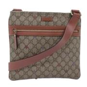 Pre-owned Leather gucci-bags Gucci Vintage , Beige , Dames