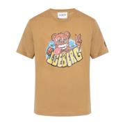 T-shirt met print Iceberg , Brown , Heren