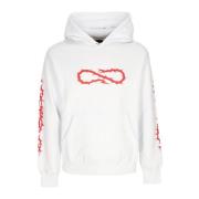 Witte hoodie met slangenprint Propaganda , White , Heren