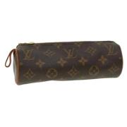 Pre-owned Canvas pouches Louis Vuitton Vintage , Brown , Dames