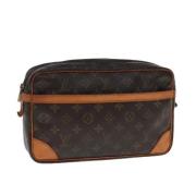 Pre-owned Canvas clutches Louis Vuitton Vintage , Brown , Dames