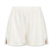 Elastische taille shorts Theory , White , Dames