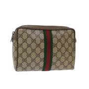 Pre-owned Canvas gucci-bags Gucci Vintage , Beige , Dames