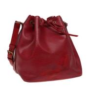 Pre-owned Leather louis-vuitton-bags Louis Vuitton Vintage , Red , Dam...