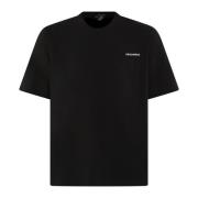 Heren T-shirt Klassieke Pasvorm Dsquared2 , Black , Heren