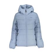 Lichtblauwe Polyester Hoodie Jas Fila , Blue , Dames