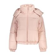 Roze Hoodie met Logo Print Fila , Pink , Dames