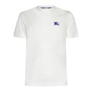 Katoenen Jersey Logo Crew Neck T-shirts Burberry , White , Heren