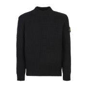 Zwarte Sweatshirt Aw24 Stone Island , Black , Heren