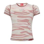 Top T-Eles-Long Diesel , Pink , Dames