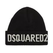 Zwarte Hoeden & Petten Aw24 Dsquared2 , Black , Heren