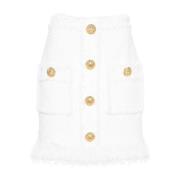 Witte Rokken voor Vrouwen Aw24 Balmain , White , Dames