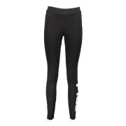 Hoge Taille Logo Print Leggings Fila , Black , Dames