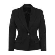 Zwarte jas voor vrouwen Aw24 Givenchy , Black , Dames