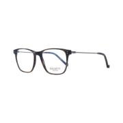 Blauw-Filter Rechthoekige Optische Monturen Hackett , Brown , Heren