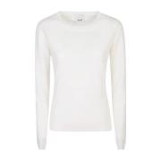 Witte Sweatshirt Aw24 Allude , White , Dames