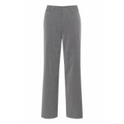 Grijze Pinstripe Rechte Pijp Broek Gestuz , Gray , Dames