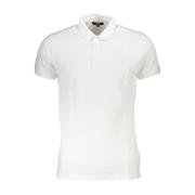 Geborduurd Poloshirt Cavalli Class , White , Heren