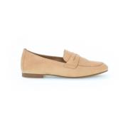 Caramel Leren Mocassins Gabor , Beige , Dames