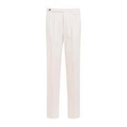 Witte Katoenen Broek Klassieke Stijl Brunello Cucinelli , White , Here...