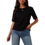 Icon Tee Grijs Casual T-shirt Moss Copenhagen , Black , Dames