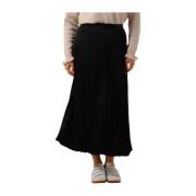 Elegante Zwarte Midi Rok Y.a.s , Black , Dames