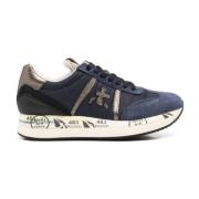 Donkerblauw Grijze Sneakers Premiata , Blue , Dames