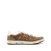 Bruine Sneakers met Contrasterende Details Premiata , Brown , Heren