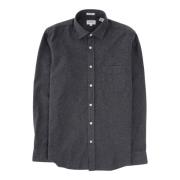 Heathered Flanel Overhemd Hartford , Black , Heren