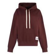 Geribbelde Katoenen Hoodie Jil Sander , Purple , Dames