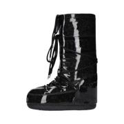 Glitter Snowboots voor Dames Moon Boot , Black , Dames