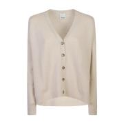 Beige Gebreide Kleding Aw24 Damesmode Allude , Beige , Dames