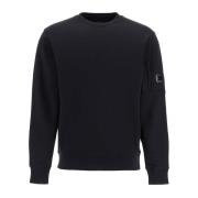 Diagonal Raised Fleece Sweatshirt C.p. Company , Black , Heren