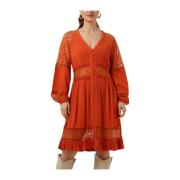 Yasmeza Lange Mouw Jurk Y.a.s , Orange , Dames