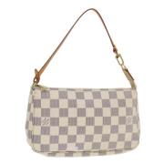 Pre-owned Canvas louis-vuitton-bags Louis Vuitton Vintage , White , Da...