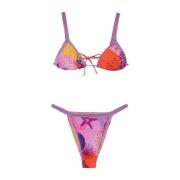 Verstelbare driehoek bikini met Braziliaanse slip Me-Fui , Multicolor ...