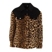 Korte animalier winterjas voor vrouwen Liu Jo , Multicolor , Dames