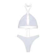 Bikinitop EN Broekje Americano Vast F**k , White , Dames