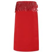 Twill Geborduurde Jurk Amen , Red , Dames