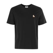 Vos Patch T-shirt Maison Kitsuné , Black , Heren