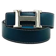 Pre-owned Leather belts Hermès Vintage , Blue , Dames